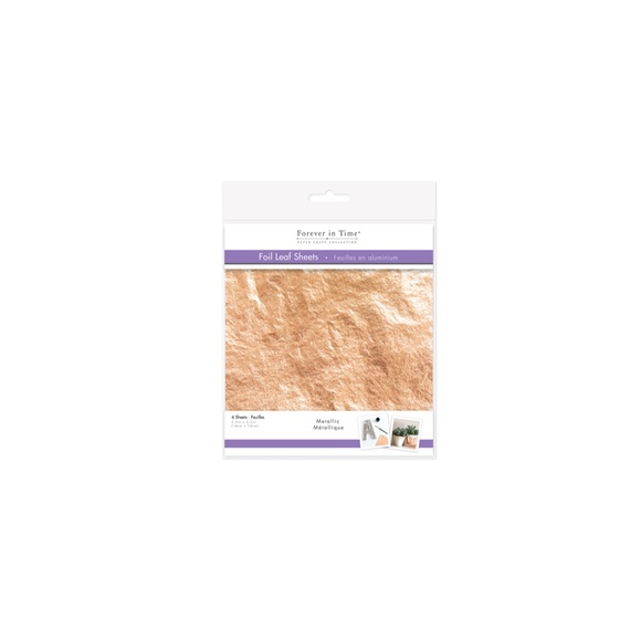 6 pcs Metallic Foil Leaf Sheets (Copper) - Picture 4 of 4